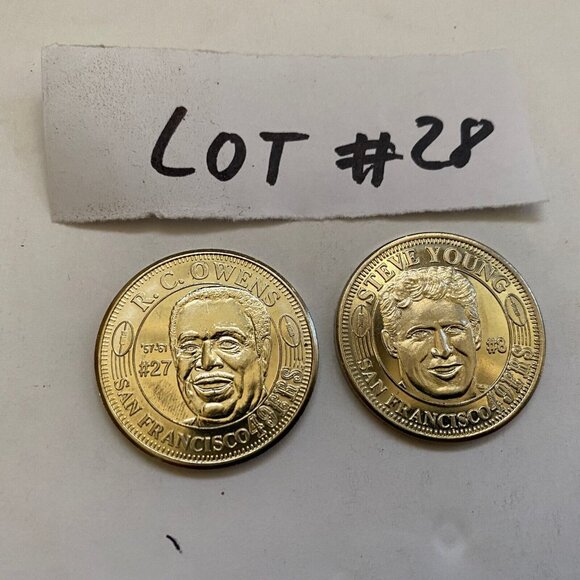 San Francisco 49ers then and now 1994-95 collectable coins 2 of 20 Lot #28 - Picture 1 of 5